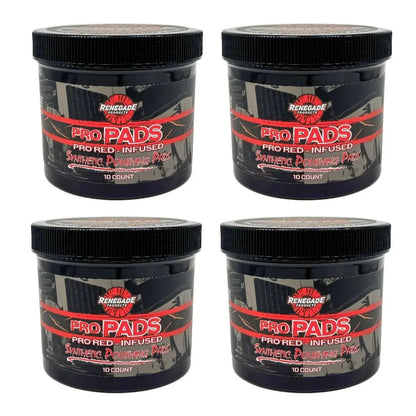 10-Pack Red-Infused Polishing Pads – Synthetic Pro Pads for Aggressive Cutting & Metal Polishing, Heavy Duty Surface Restoration Tools